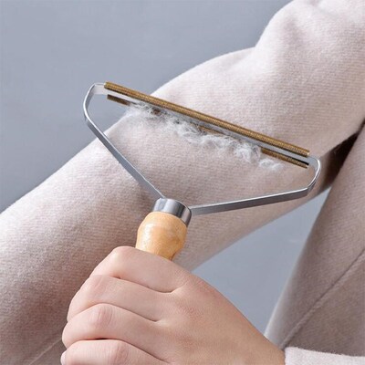 Portable Hair Lint Remover Clothes Fuzz Fabric Shaver Brush