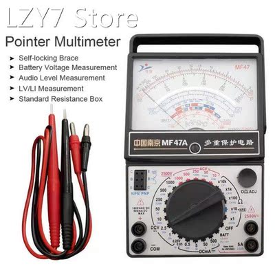 MF47 Multimeter AC DC Capacitance Tester Multifunctional Ele