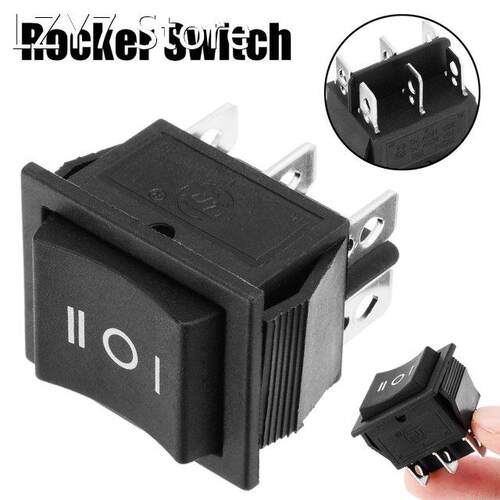 1pc 6 Pin 3 Position Hoist Boat ON-OFF-ON Momentary Rocker S