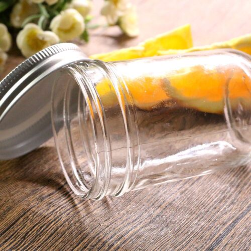 Glass mason jam jar pickle jar sealed jar honey packing bott