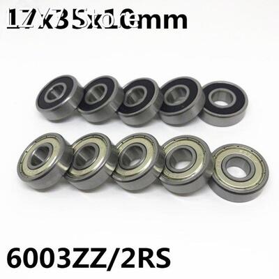 2Pcs High quality 6003ZZ 6003-2RS ball bearing 17x35x10 mm d