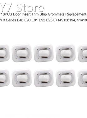 10PCS Door Insert Trim Strip Grommets Plastic Clips for Door