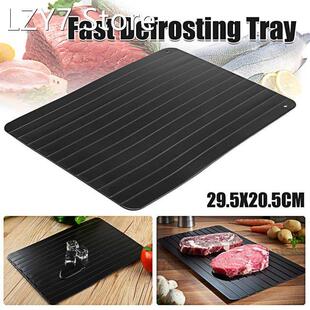 Fast Defrosting Tray Defrost Frozed Meat Food Quick Black Si