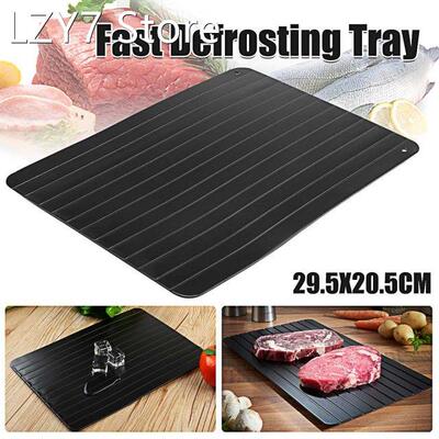 Fast Defrosting Tray Defrost Frozed Meat Food Quick Black Si