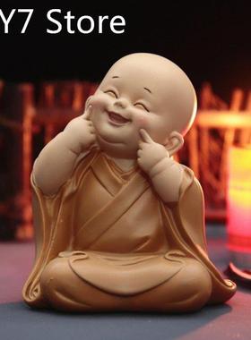 Buddhist Small Monk Statues Ornament Figurine Sculpture Hand