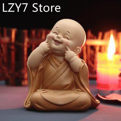 Buddhist Small Monk Statues Ornament Figurine Sculpture Hand