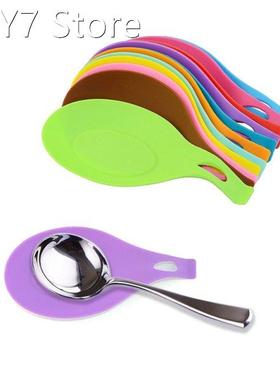1Pc Kitchen Accessories Small Silicone Spoon Mat,Spatula Eur