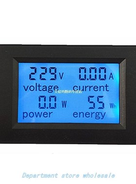 Ac 80-260V Lcd Digital 20A Voltage Power Meter Ammeter Voltm