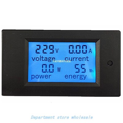 Ac 80-260V Lcd Digital 20A Voltage Power Meter Ammeter Voltm