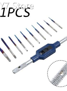 10pcs M1-M3.5 Screw Thread Tap Drill Bit Thread Metric Handl