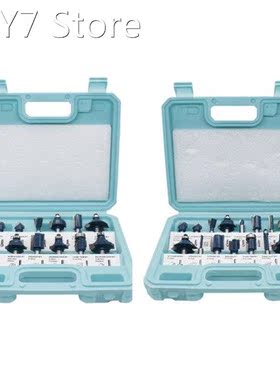 Carbide Router Bit Set Woodworking Tools and Accessories 12P