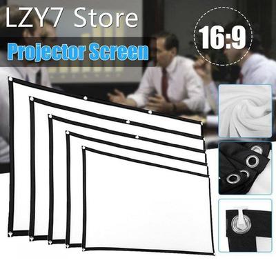 Simple Projector Curtain Home Set Theater Office 16:9 HD Dis