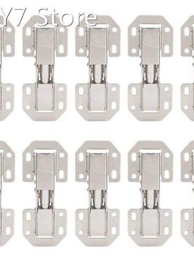 10PCS Cabinet Hinges No-Drilling Hole Bridge Shaped Cupboard