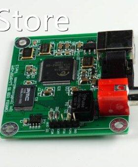 2pcs CM6631A USB to Coaxial and Optical Fiber SPDIF I2S Conv