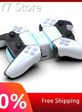 For PS5 Controller Charger Dual USB Fast Charging Dock Stati