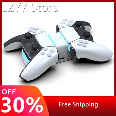 For PS5 Controller Charger Dual USB Fast Charging Dock Stati