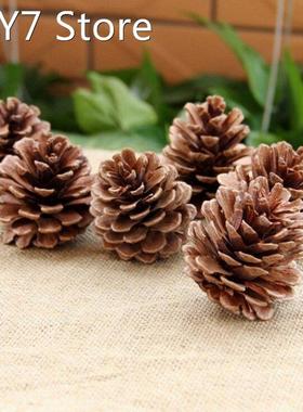 10pcs/Set Christmas Tree Hanging Pine Cones 2-7cm Wood Pinec