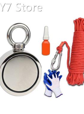 1Set Fishing Magnet Rope Diameter 0.24in Nylon Rope Roller C