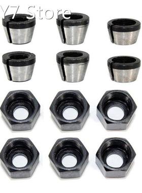 6Pcs Router Collet Chuck High Precision Chucks Clamping Adap