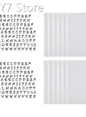 18Pcs Binder Pockets Set A6 Size 6 Holes Zipper Binder Folde