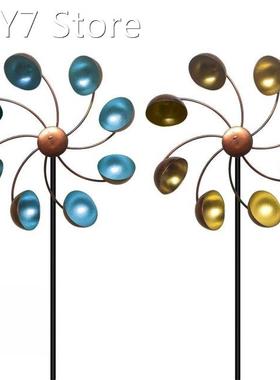 Outdoor Multi-color Windmill Decoration Garden Wrought Iron