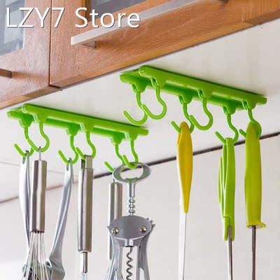 Kitchen Organizer And Storage Rack Hanging Hooks Cup Cooker