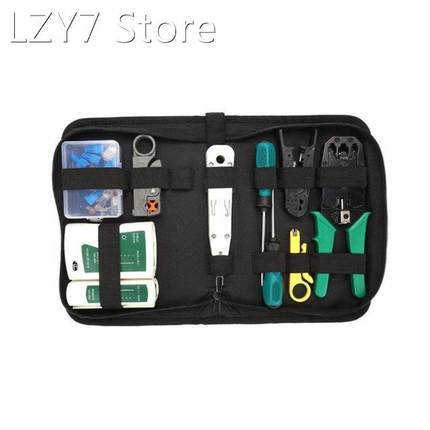 14pcs/Set Computer Network Repair Tool Kit LAN Cable Tester