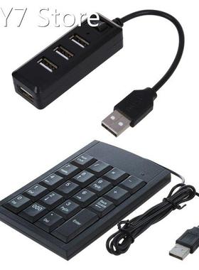 USB 2.0 4 Ports High Super Speed Hub On Off Switch LED For P