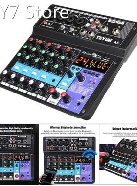 Professional Sound Card 6-Channel Mixer Outdoor Conference A