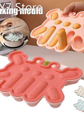 10 Cavity Silicone DIY Sausage Mold Cake Baking Tools Chocol