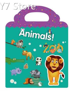 Reusable Children Stickers Books Kid Puzzle Games Early Educ
