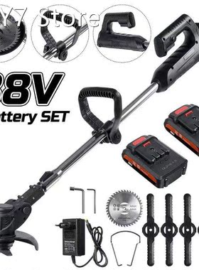 88V Electric Cordless String Trimmer GrassEater Electric Law