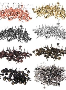 100pcs Antique Brass Upholstery Nails Furniture Tacks Pushpi