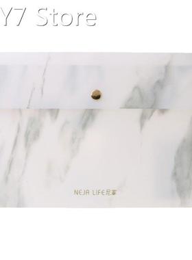 A4/A5/B5 Portable Marble Pattern PP File Folder Document Exa
