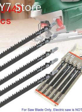 5pcs/set 6 T T-Shank Jigsaw Blades For Wood Plastics Cutting