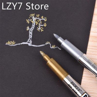 1/2Pcs Signature Marker 1.5mm Gold Silver Craft Pen Water-ba