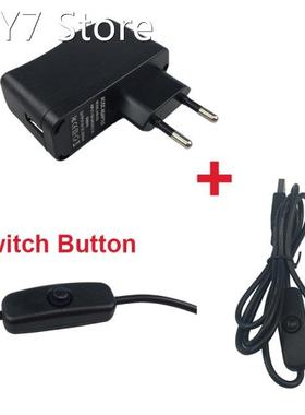Raspberry Pi Zero 5V 2A Power Supply Adapter + Switch USB Ca