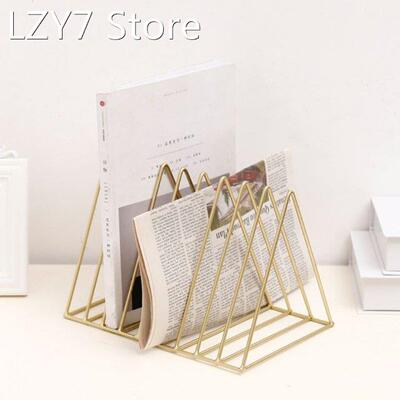 Metal Iron Storage LP Record Rack Triangle Shaped Book Magzi
