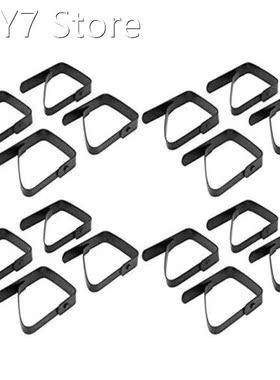 16 Pcs Black Black Tablecloth Clip Tablecloth Fixing Clip 5X