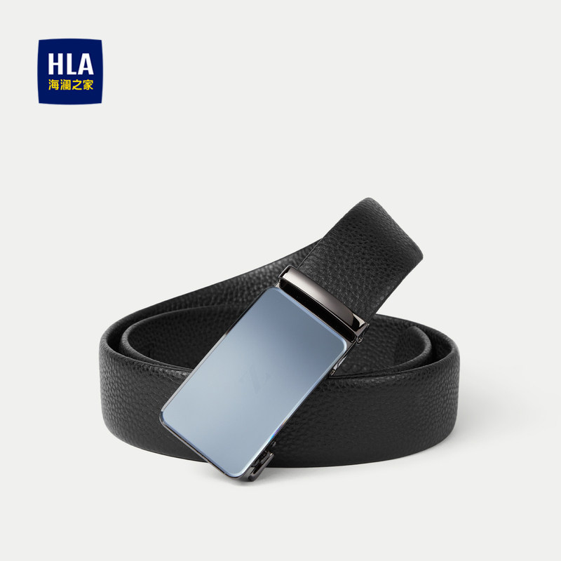 HLA/海澜之家自动扣皮带25新压花商务通勤细腻柔韧头层牛皮腰带男,服饰配件/皮带/帽子/围巾,腰带/皮带/腰链,淘宝优惠券,粉丝福利购,淘宝优惠卷