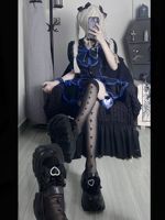 Dori Dou [Youjiang] original jk uniform shoes, high heels, short height, Happy bow, detachable way dad shoes thumbnail 4