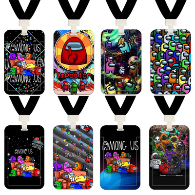 amongus太空狼人杀impostors公交卡套挂绳学生校园厂牌饭卡工作证