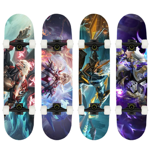 电玩小子孙悟空韩信鲁班七号李白铠橘右京王者荣耀儿童成年滑板车