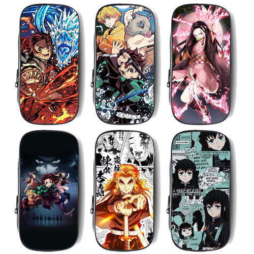 蝴蝶忍伊之助鬼灭之刃无限城篇炭治郎祢豆子文具盒帆布拉链铅笔袋