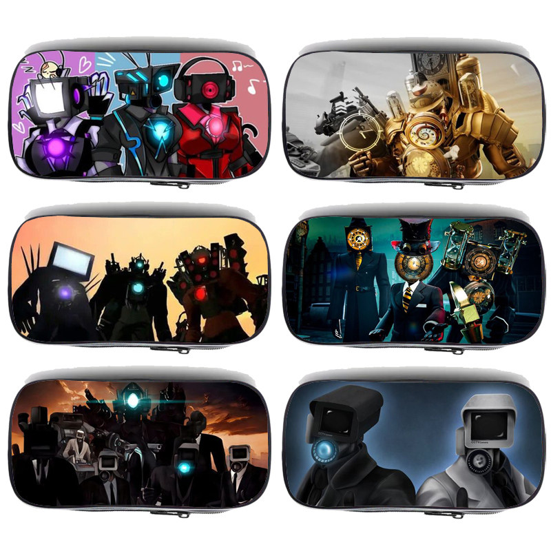 时钟人马桶人监控人笔袋