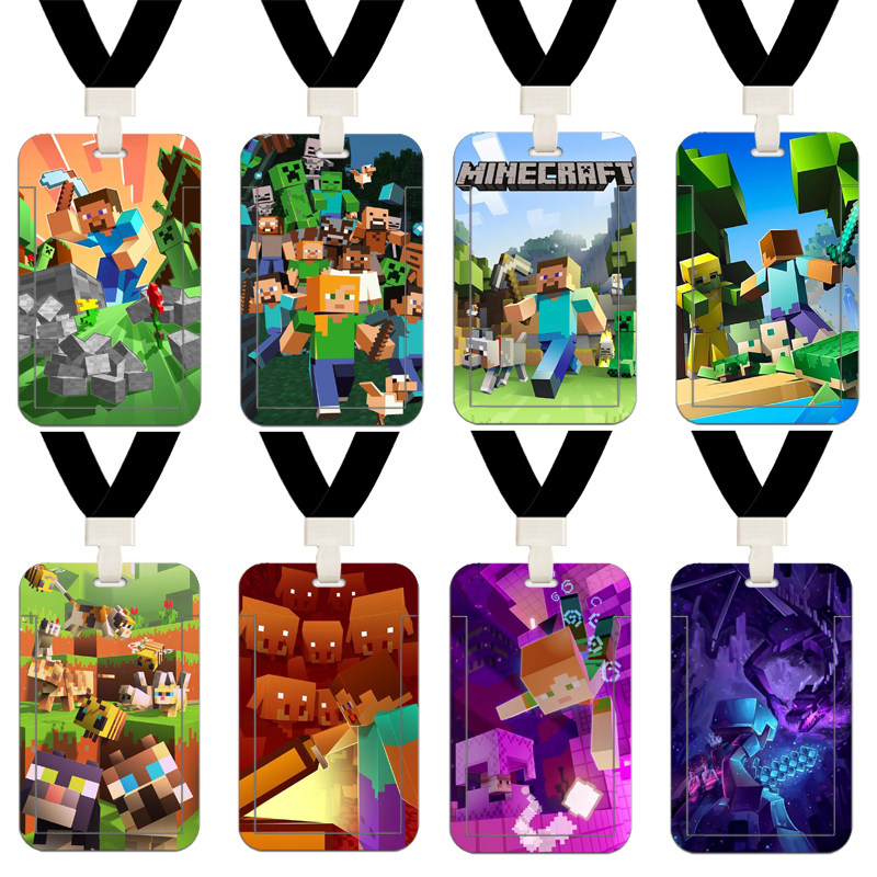 mc同款我的世界苦力怕校园饭卡胸卡公交羊城通工作证厂牌学生卡套