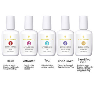 Nail dipping powder solution infiltrating foundation rubber