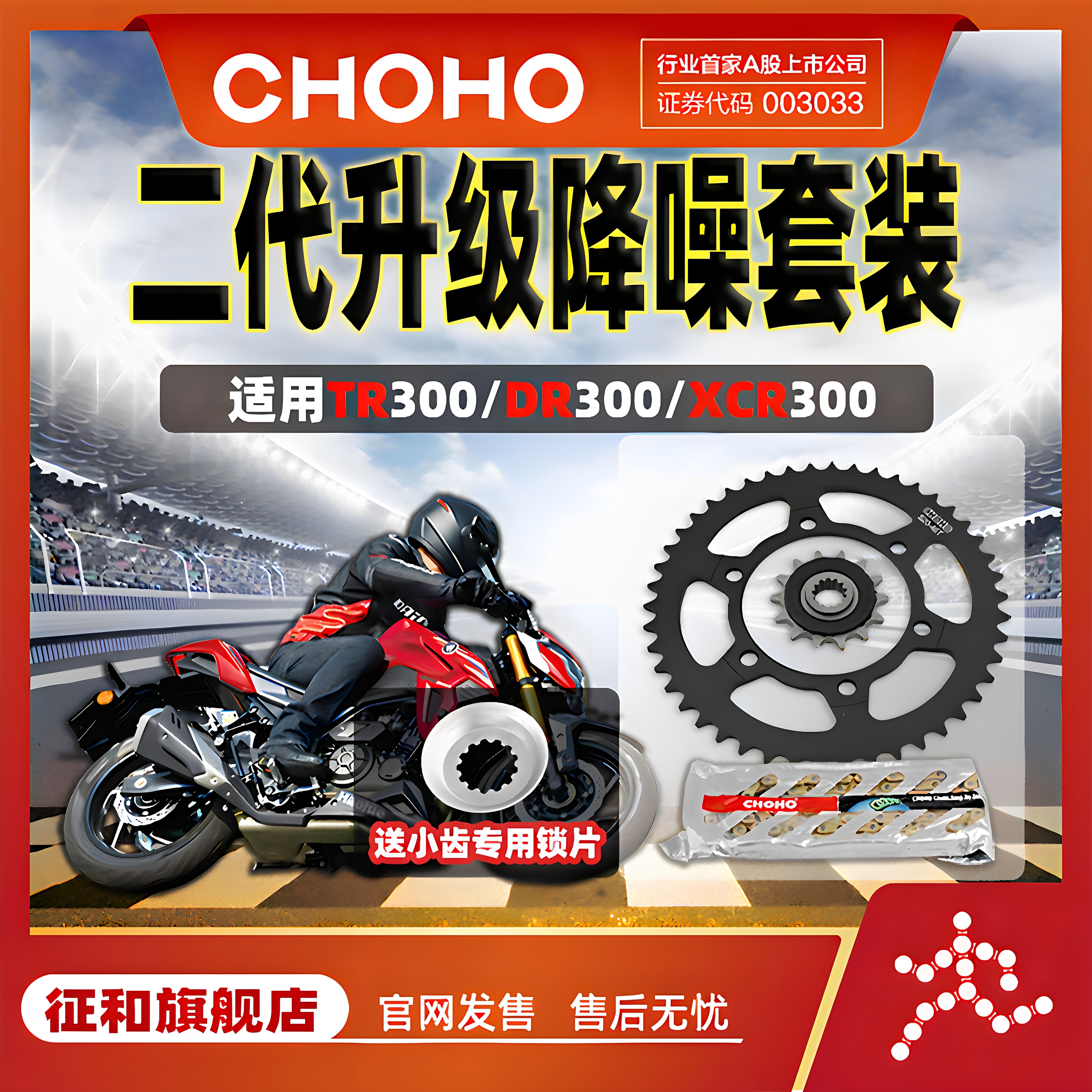 征和TR300DR300XCR300链轮链条图片