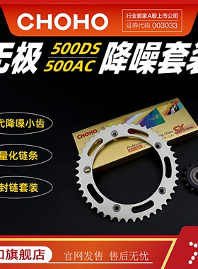 征和旗舰店适用摩托车无极500DS/AC DS525X/RR油封链条轮牙盘套装