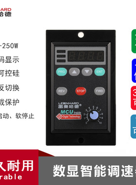 雷奥哈德电机6W15W25W40W60W90W120W180W200W250W数显智能调速器
